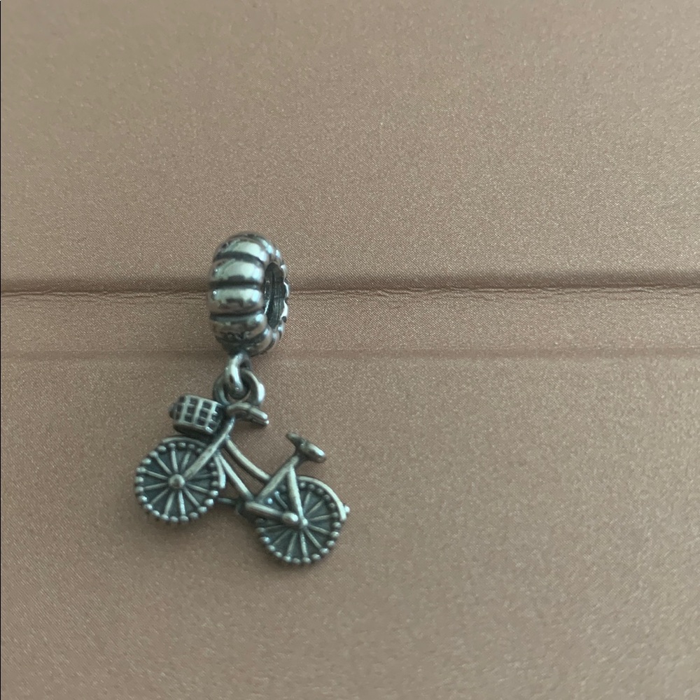 RETIRED Genuine Pandora Silver Bicycle Charm - Picture 2 of 3